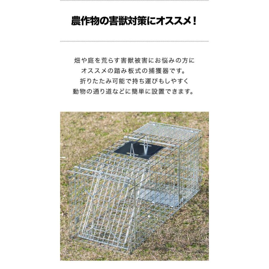 動物捕獲器 アニマルトラップ 箱罠 トラップケージ LLサイズ