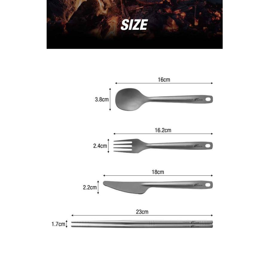 FIELDOOR（フィールドア） アウトドア 食器 カトラリー 箸 フォーク