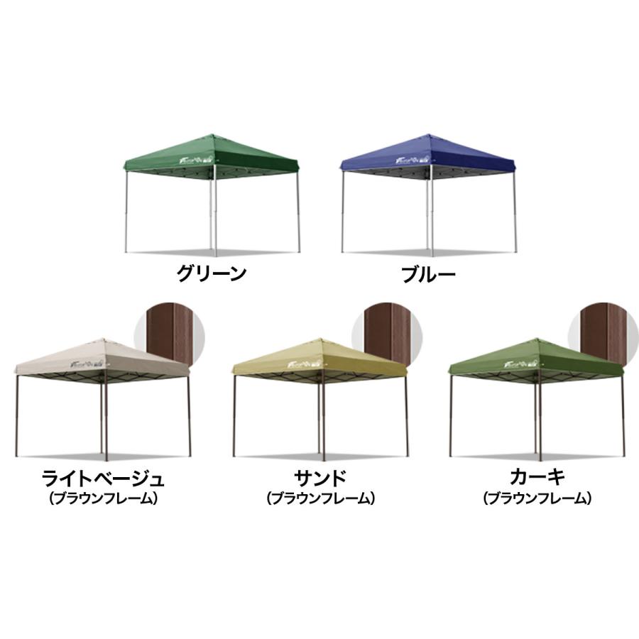 FIELDOOR（フィールドア） タープテント 2.5m ワンタッチ 設営