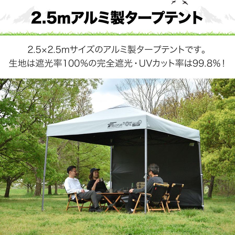 ワンタッチタープテント ワンタッチタープテント 3×6m サイドシート4枚付き FRT-600 山善