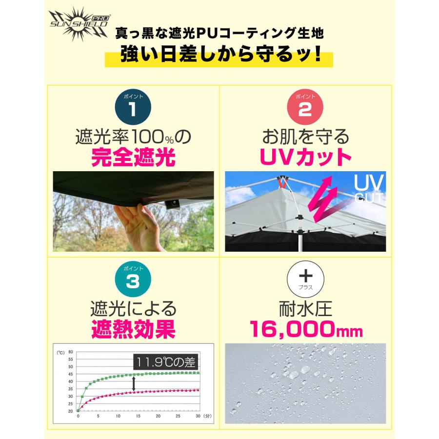 FIELDOOR（フィールドア） ワンタッチタープテント用 横幕 サイド