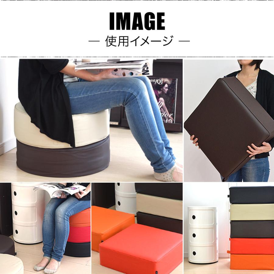 座布団 クッション 低反発 高反発 両面 3層 PVCレザークッション 3枚組 45×45cm×厚手15cm 四角/スクエア PVCカバー 座ぶとん 代わり 腰 1年保証 送料無料 |  | 06