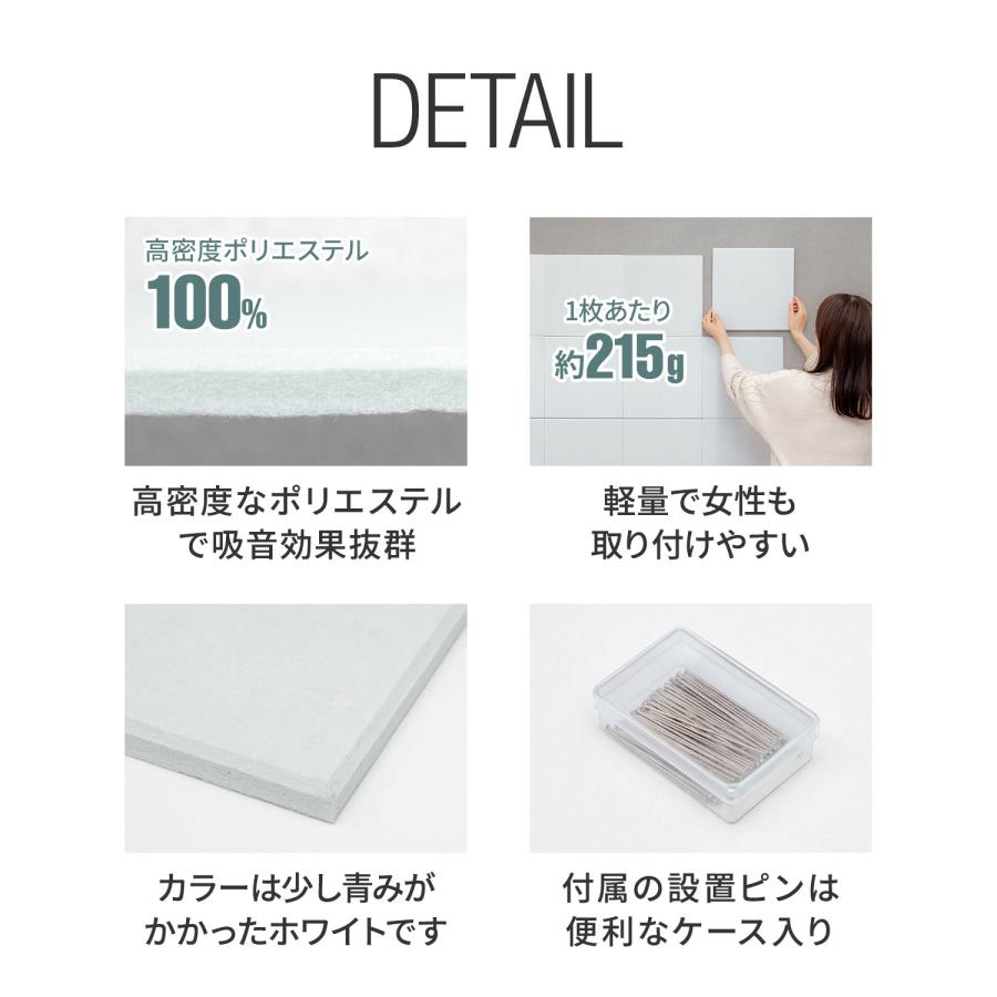 吸音パネル 吸音材 30×30cm 12枚セット ウォールパネル 防音パネル