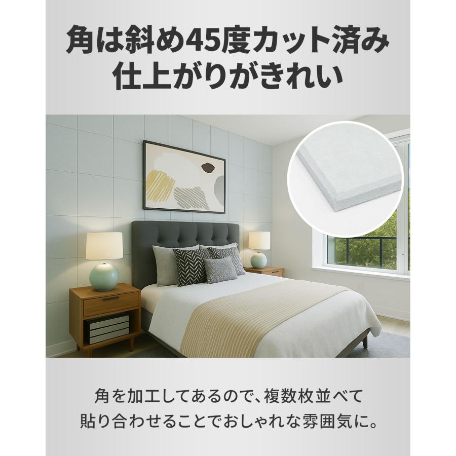 吸音パネル 吸音材 30×30cm 12枚セット ウォールパネル 防音パネル