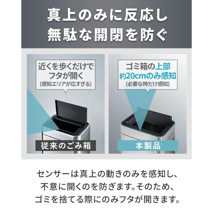 ゴミ箱 自動開閉 50L 臭わない 消臭 ふた付き 45リットル ゴミ袋対応