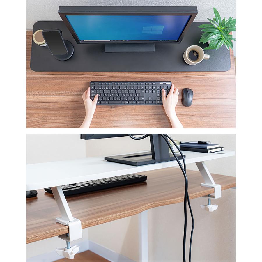 モニター台 モニター台 モニタースタンド 机上台 クランプ式 固定 幅100cm 奥行