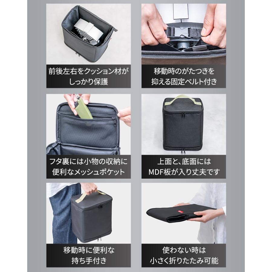 FIELDOOR ストーブファン用 収納ケース 収納バッグ 保管用 クッション
