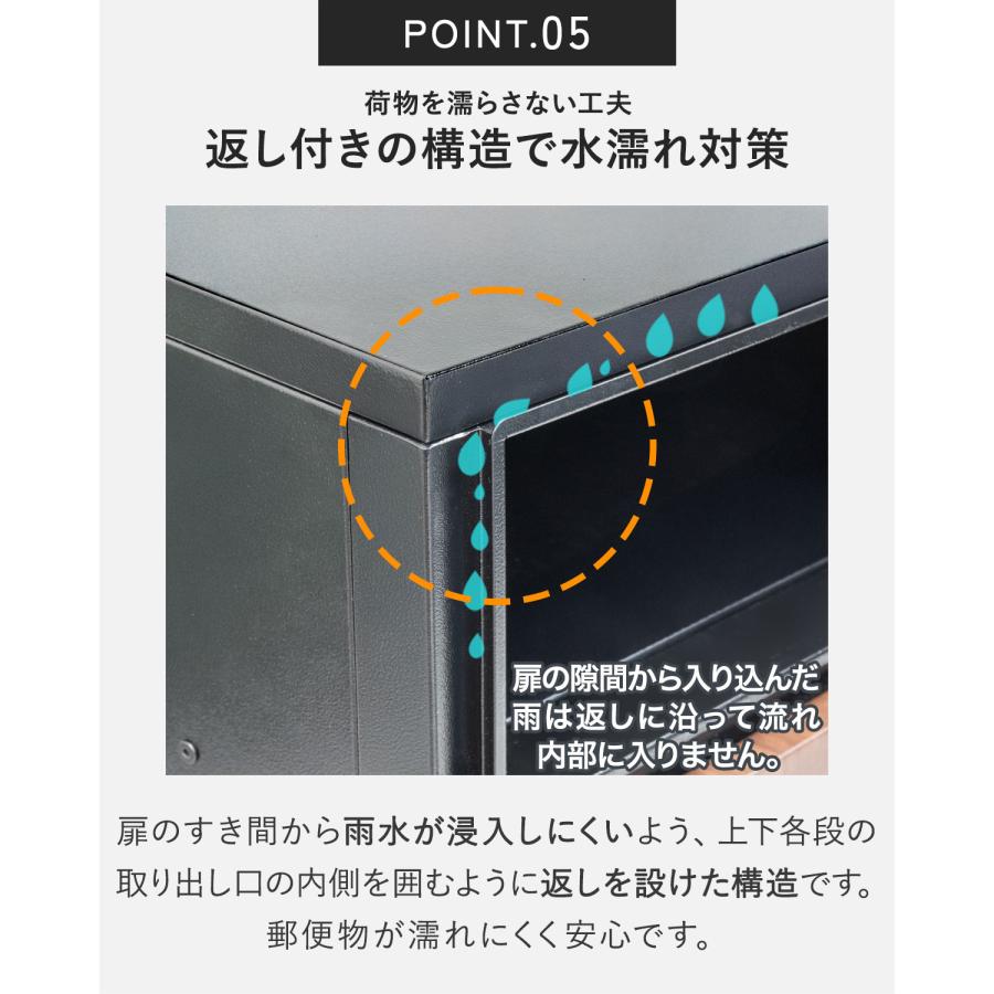 宅配ボックス 大容量 ポスト 一体型 宅配BOX 宅配便 100サイズ/A4