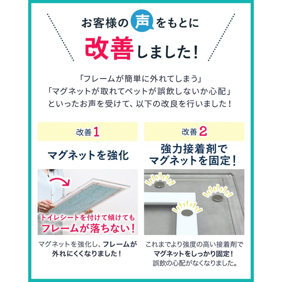 犬 トイレトレー アクリル製 Lサイズ 75cm×61cm/ワイドシーツ用
