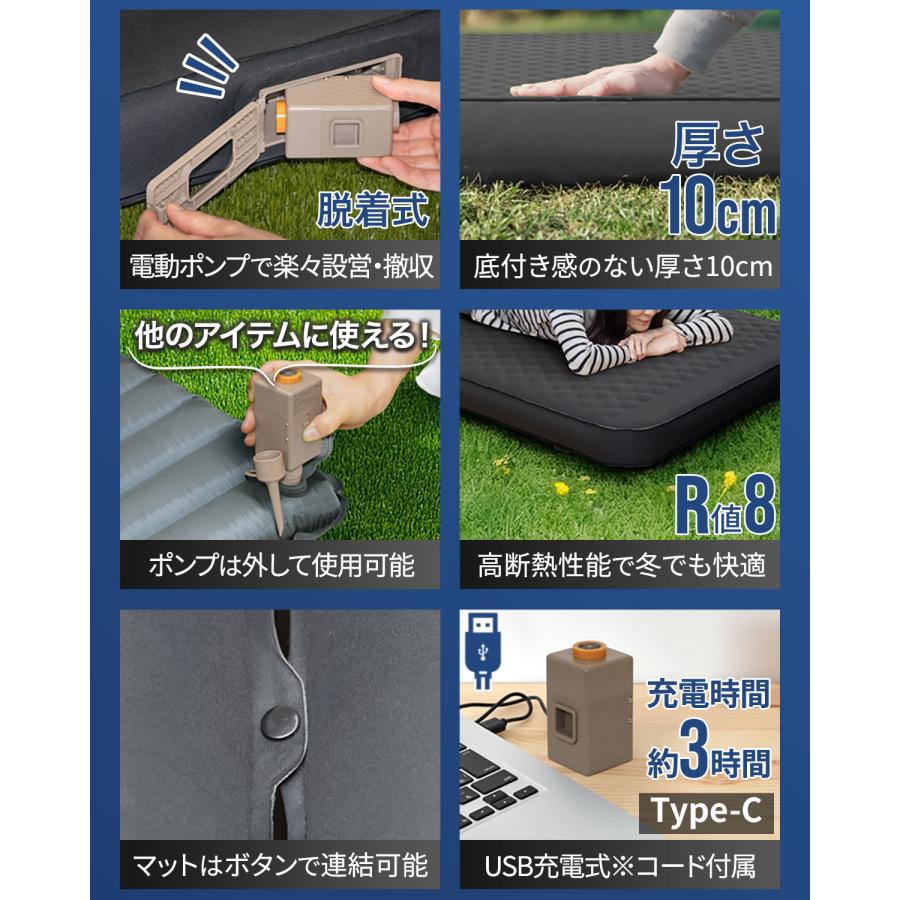 FIELDOOR（フィールドア） キャンプ マット シングル 2個セット 極厚