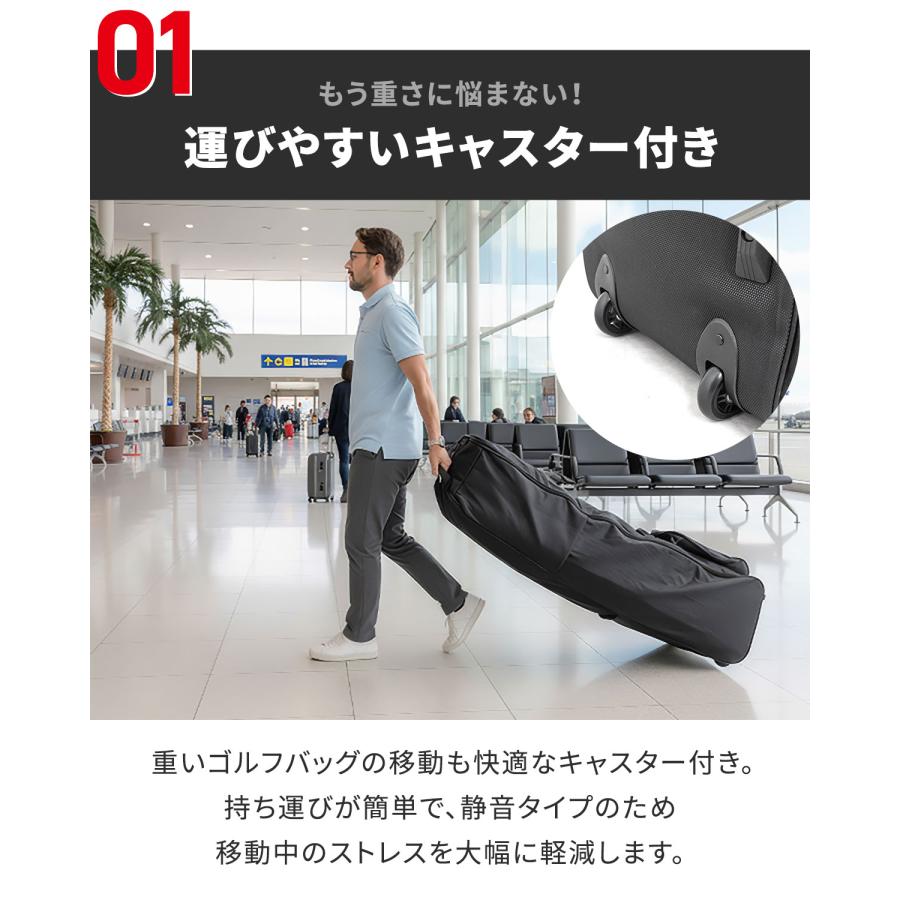 FIELDOOR（フィールドア） 1年保証 ゴルフバッグカバー ゴルフ