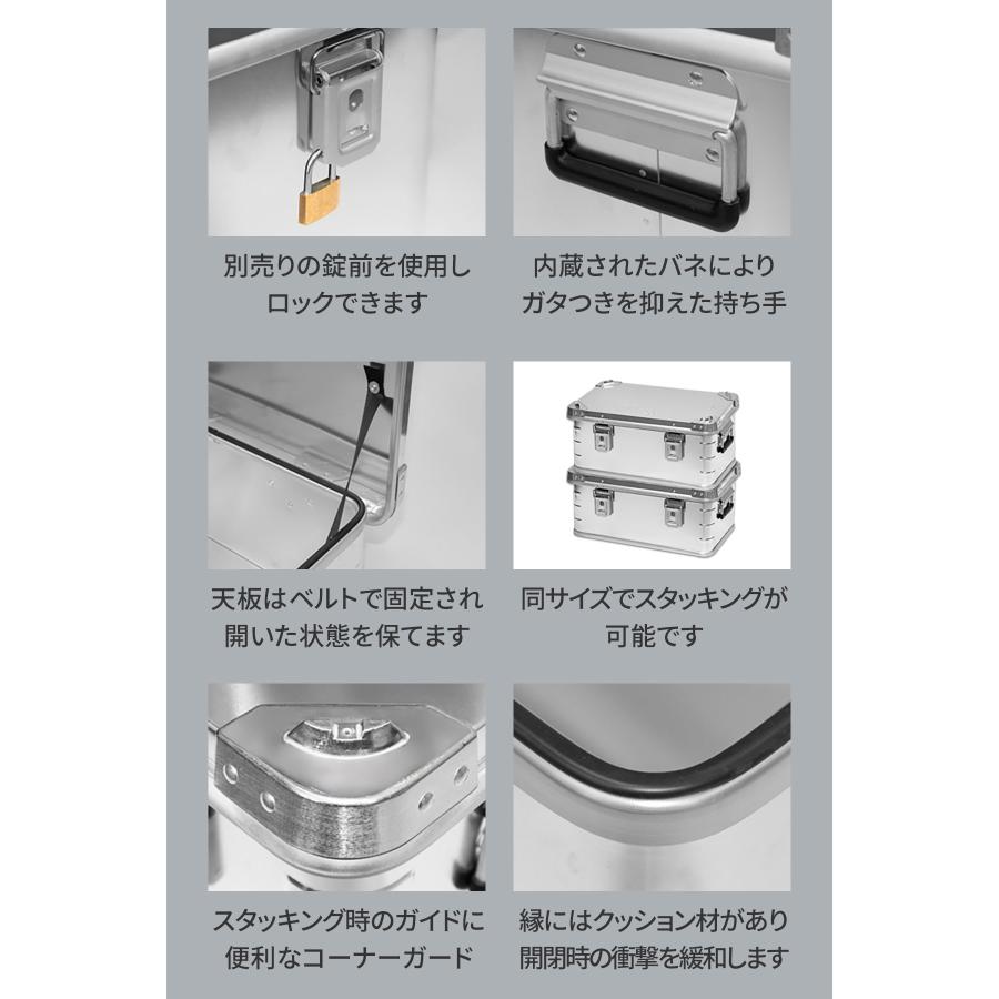 FIELDOOR（フィールドア） コンテナボックス キャンプ フタ付き 角