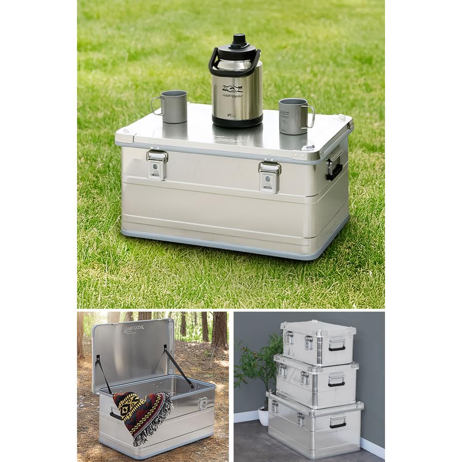 FIELDOOR（フィールドア） コンテナボックス キャンプ フタ付き 角