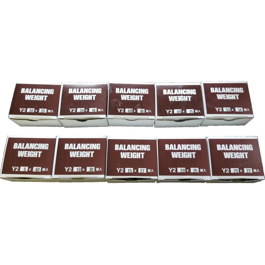 バランスウエイト Y2 10~50g 小箱 ヤマテ金属 スチールホイール用 1箱 | 