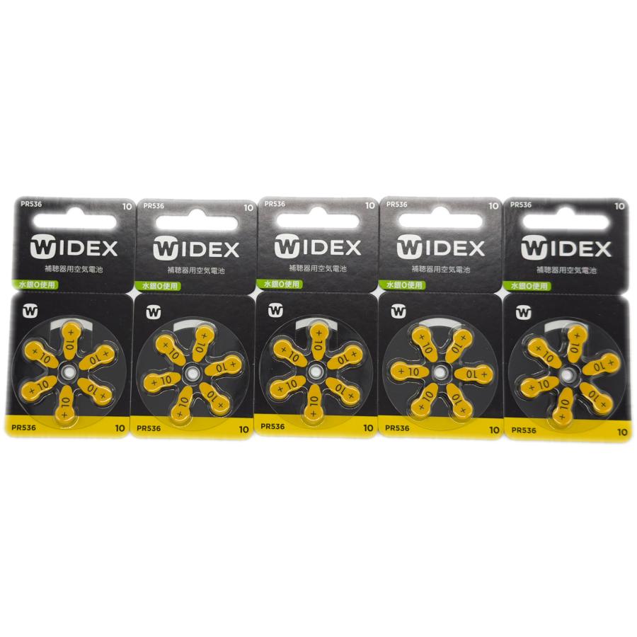 WIDEX ワイデックス 補聴器用電池 PR536(10) 5パック 送料無料 |  | 01