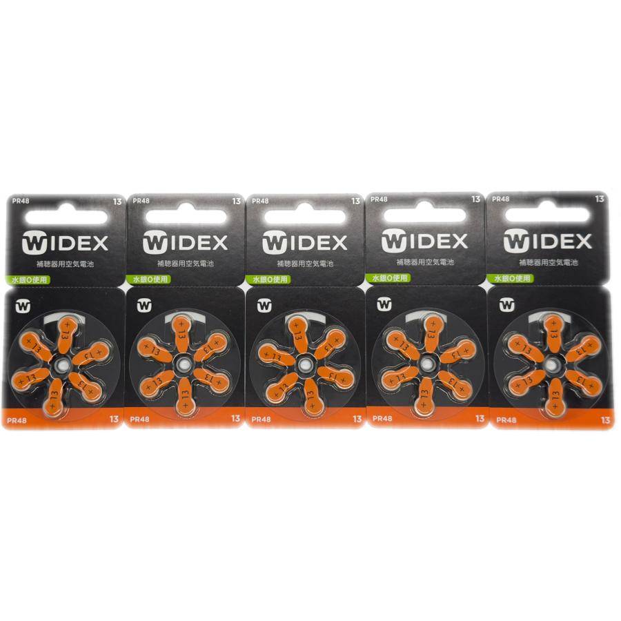 WIDEX ワイデックス 補聴器用電池 PR48(13) 5パック 送料無料 |  | 01
