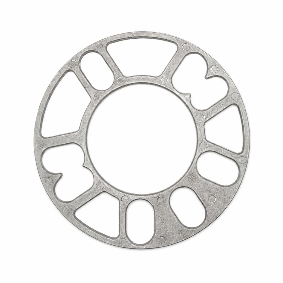 汎用ホイールスペーサー 5mm 3mm 4/5穴通用 シルバー PCD98~114.3 2枚セット アルミ製 | 