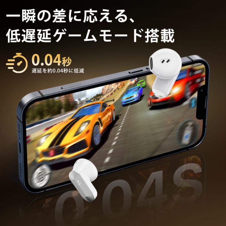 ワイヤレスイヤホン Bluetooth6.0 イヤホン 高音質 2in1 カナル型 イヤーカフ型 デュアルフィット ENCノイズキャンセリング 120時間再生 IPX5防水 | ブランド登録なし | 12