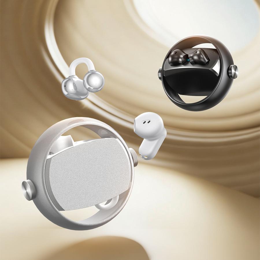 ワイヤレスイヤホン Bluetooth6.0 イヤホン 高音質 2in1 カナル型 イヤーカフ型 デュアルフィット ENCノイズキャンセリング 120時間再生 IPX5防水 | ブランド登録なし | 21