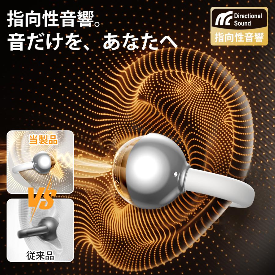 ワイヤレスイヤホン Bluetooth6.0 イヤホン 高音質 2in1 カナル型 イヤーカフ型 デュアルフィット ENCノイズキャンセリング 120時間再生 IPX5防水 | ブランド登録なし | 08