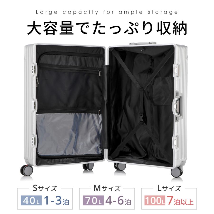 BARGOCH 【レビュー特典開催！】スーツケース 軽量 機内持ち込み S M L