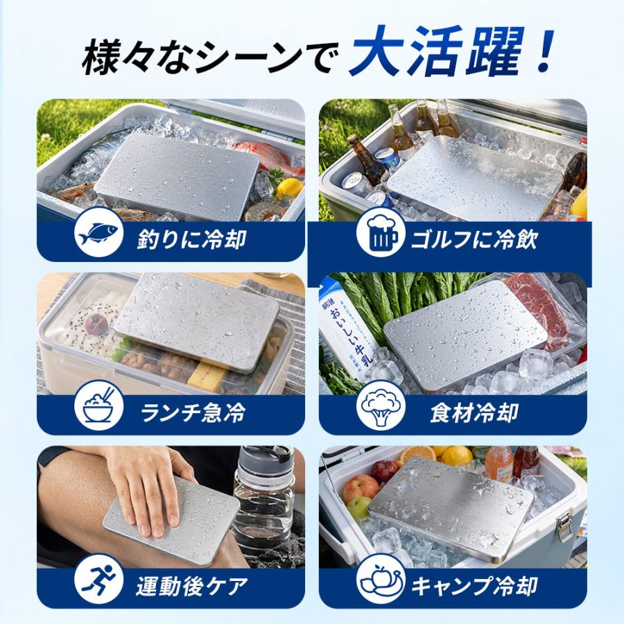 保冷剤 長時間 ステンレス アイスパック S M 冷蔵冷凍対応 熱中症対策 最強 お弁当 アウトドア キャンプ 防災グッズ 繰り返し使える 長時間冷却 アイスパック | ブランド登録なし | 11