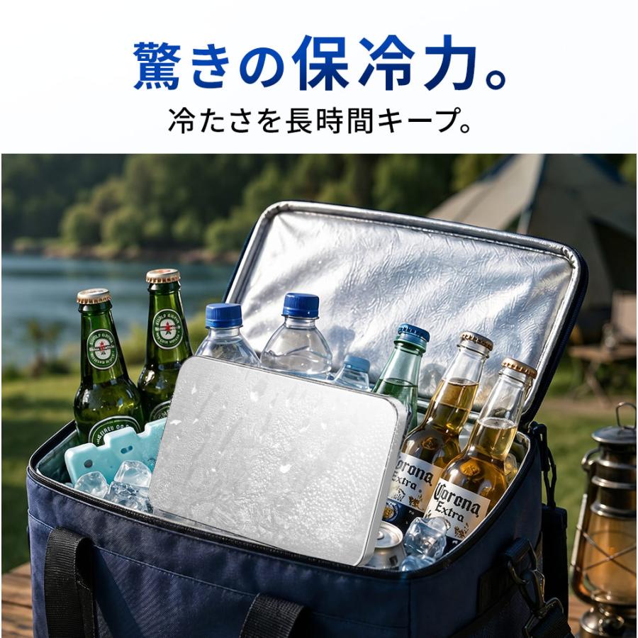 保冷剤 長時間 ステンレス アイスパック S M 冷蔵冷凍対応 熱中症対策 最強 お弁当 アウトドア キャンプ 防災グッズ 繰り返し使える 長時間冷却 アイスパック | ブランド登録なし | 06