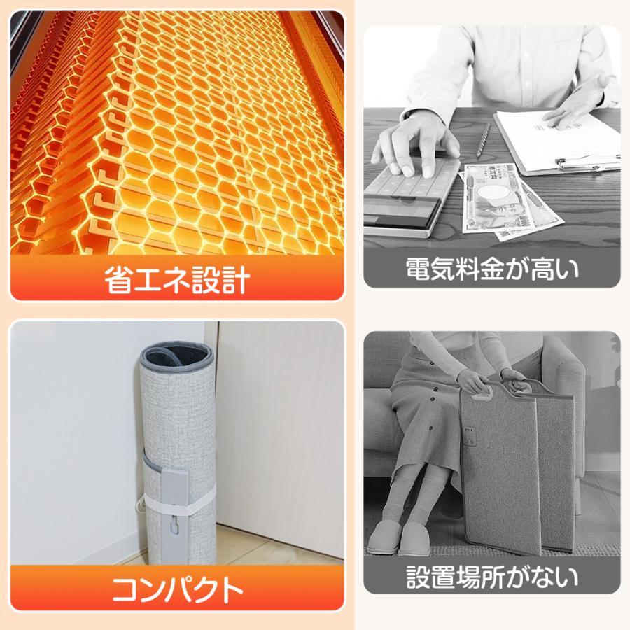 パネルヒーター 全方位 足元 速暖 静音 温度5段階調整 タイマー機能