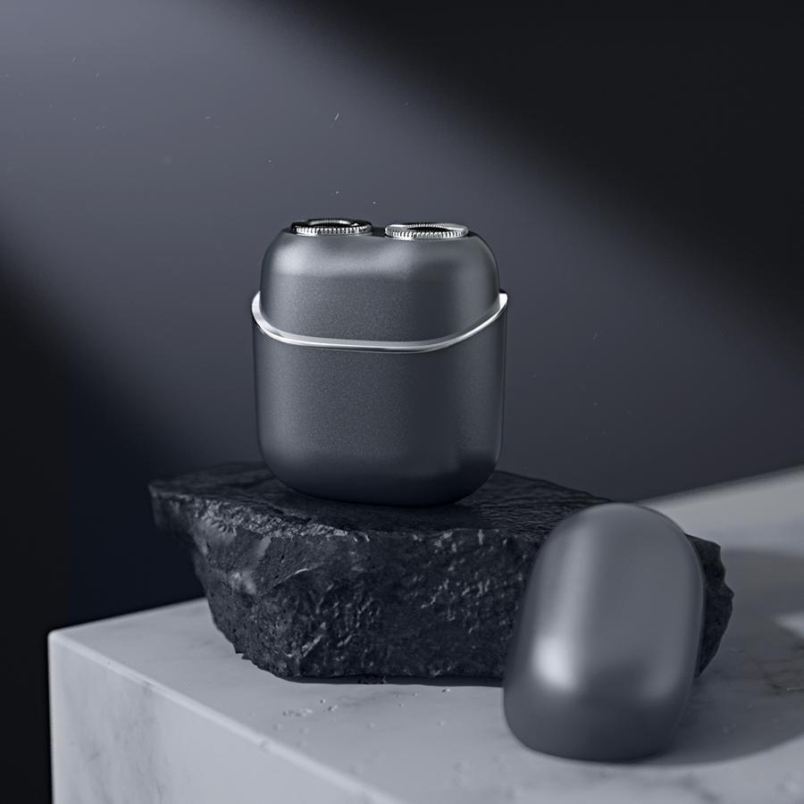 【レビュー特典開催】 電気シェーバー メンズ 超小型 ミニ 回転式 360°回転 日本製刃 24枚刃 充電式 密着剃り 軽量 携帯用 旅行用 ビジネス 専用ケース付き | ブランド登録なし | 06