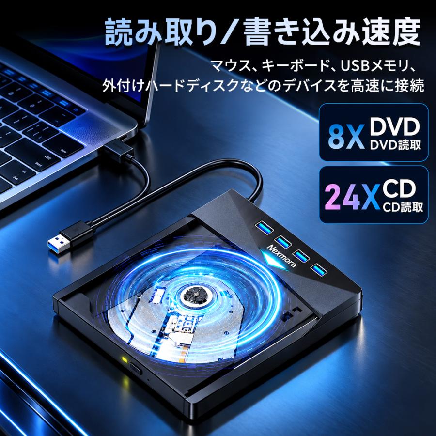 ブルーレイドライブ 外付け DVD/CDドライブ 書込高速 爆買 静音