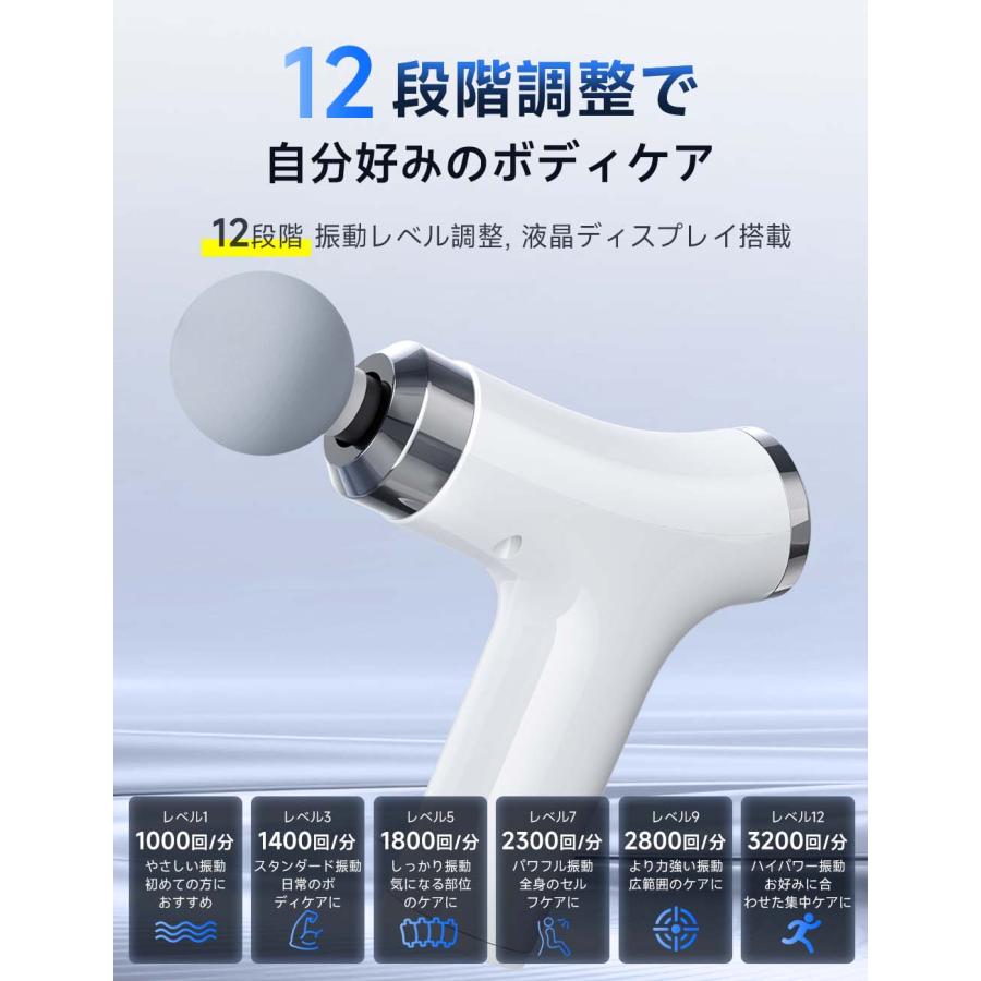 筋膜リリース ガン 筋膜リリースガン 電動マッサージ器 ハンディ