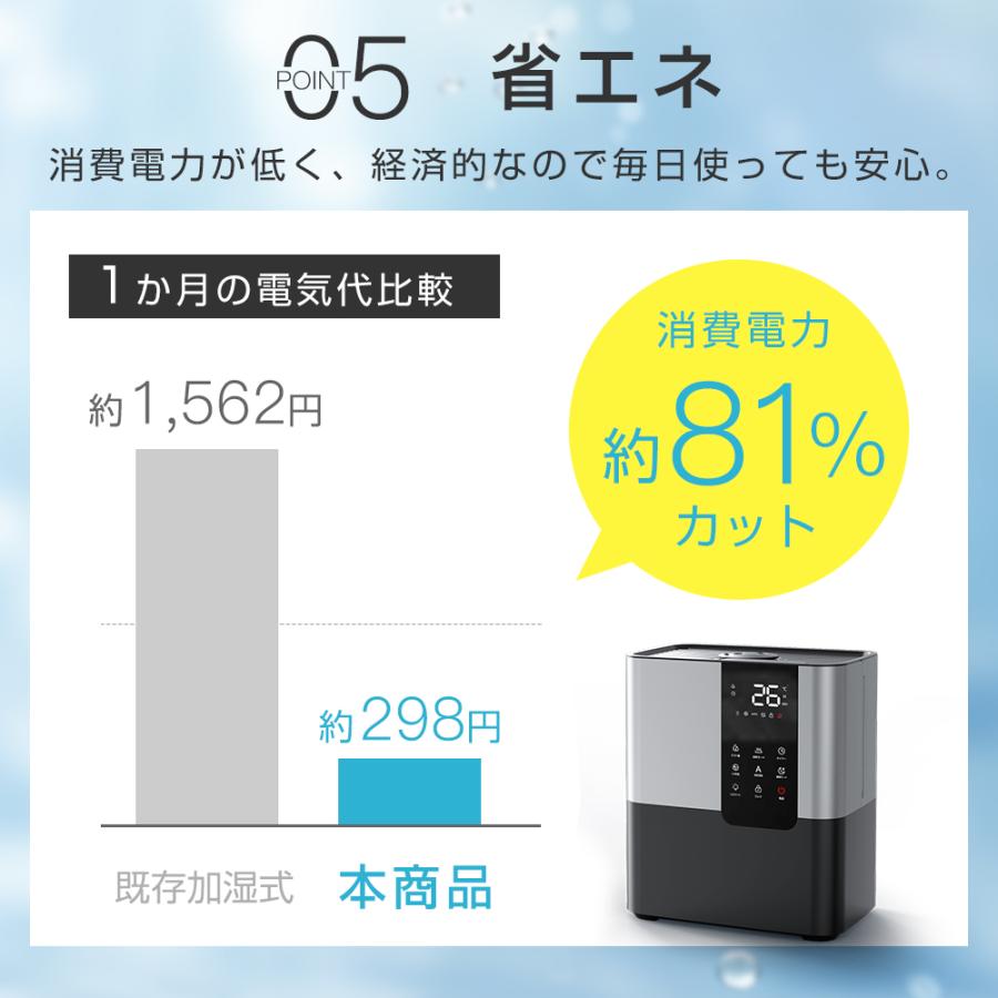 加湿器 ハイブリッド 超音波式 大容量 8L 卓上 家庭用 業務用 花粉対策