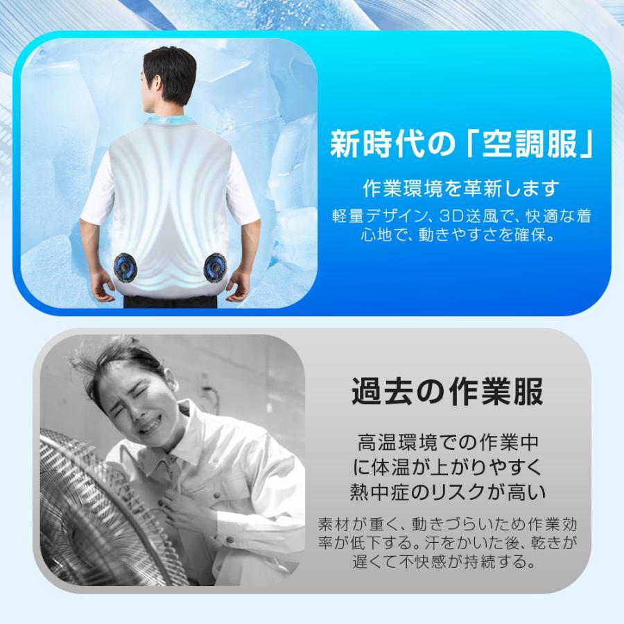 空調作業服 空調ウェア ベスト ファン付きベスト フルセット 2026