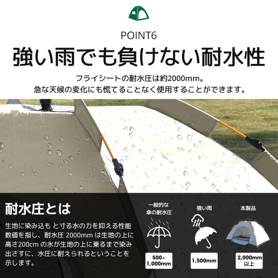 テント ワンタッチテント 2-4人用 ポップアップテント 軽量 簡単設営