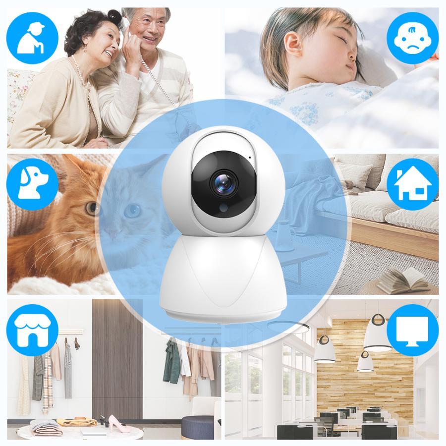 特典付!】 見守りカメラ 防犯カメラ 屋内 家庭用 ペットカメラ 犬猫