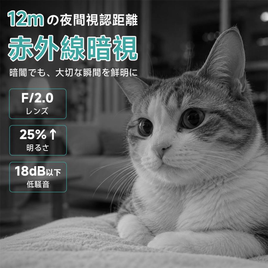 見守りカメラ 防犯カメラ 屋内 家庭用 ペットカメラ 犬猫 ベビー