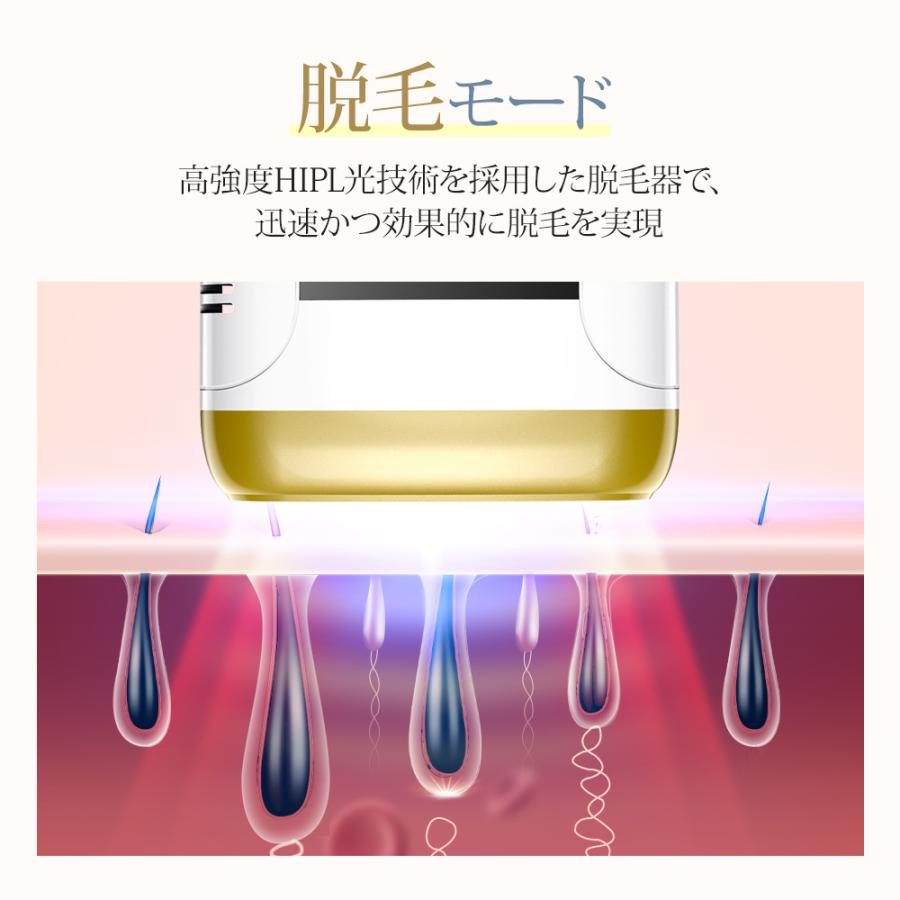 光脱毛器 全身 VIO対応 IPL美容器 99万発 9段階調節 サロン級 自宅