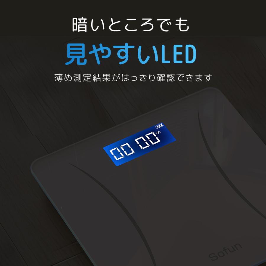 体重計 安い 超薄型 デジタル ヘルスメーター 小型 高精度 電源自動ON
