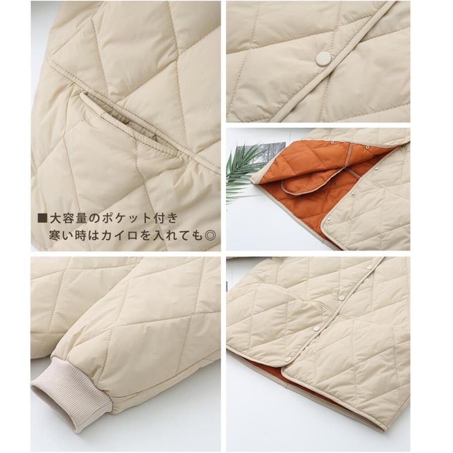 【特典開催！】 レディース 中綿ジャケット コート 軽量 キルティング ジャケット コートジャケット 長袖 防寒 ゆったり 体型カバー おしゃれ あったか アウター |  | 10