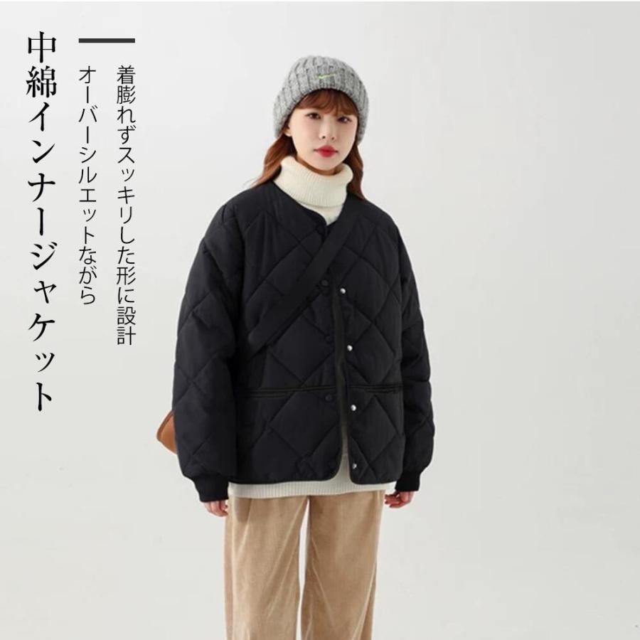 【特典開催！】 レディース 中綿ジャケット コート 軽量 キルティング ジャケット コートジャケット 長袖 防寒 ゆったり 体型カバー おしゃれ あったか アウター |  | 05