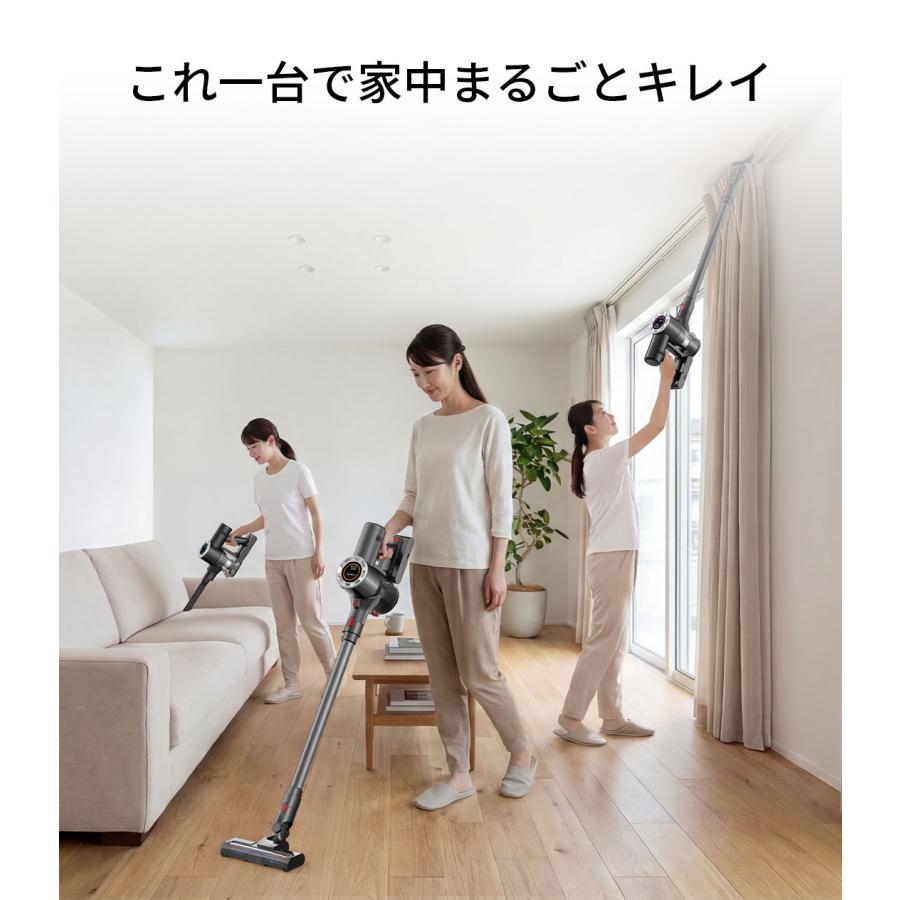 掃除機 コードレス コードレス掃除機 軽量 充電式 50000Pa吸引力