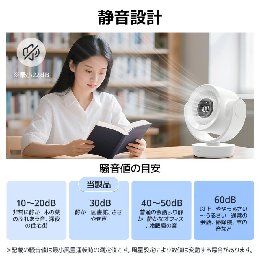 サーキュレーター 静音 扇風機 dcモーター 洗える 上下 左右 首振り