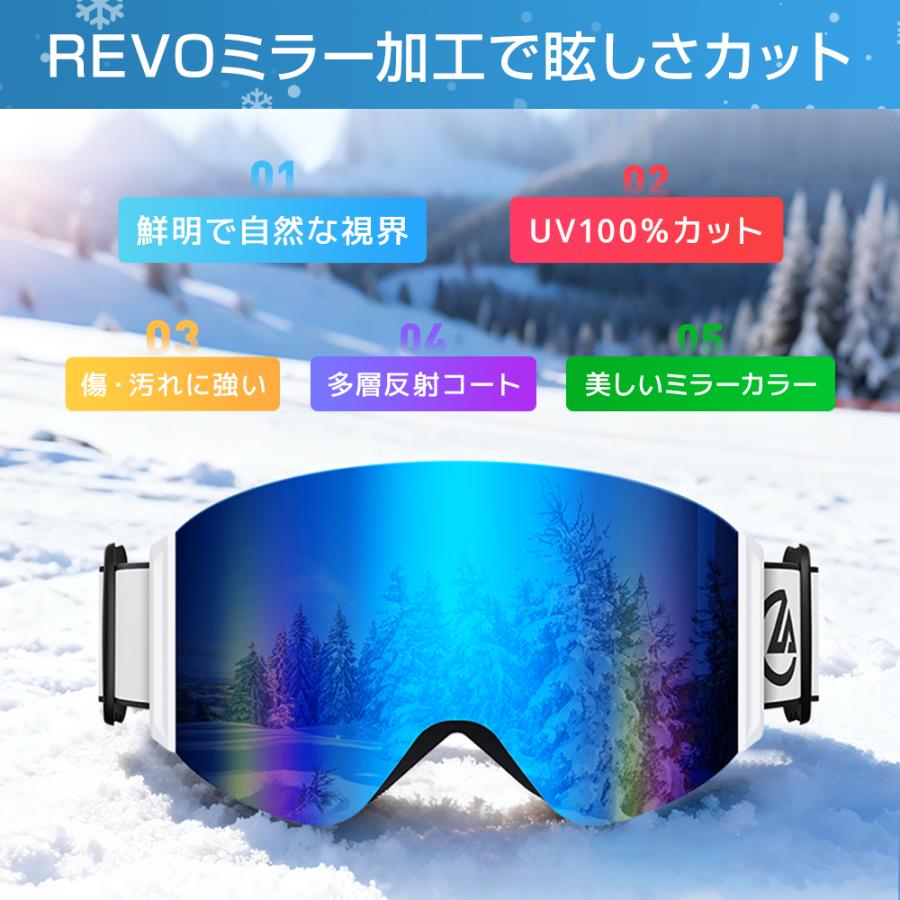 ワイヤレス充電器ギフト】 スキーゴーグル スキー ゴーグル 平面 W