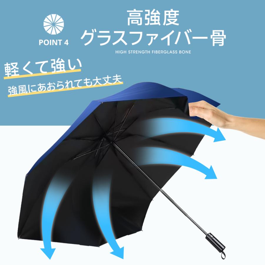 折りたたみ傘 晴雨兼用 メンズ 形状記憶 自動開閉 折畳み傘 傘 軽量 3