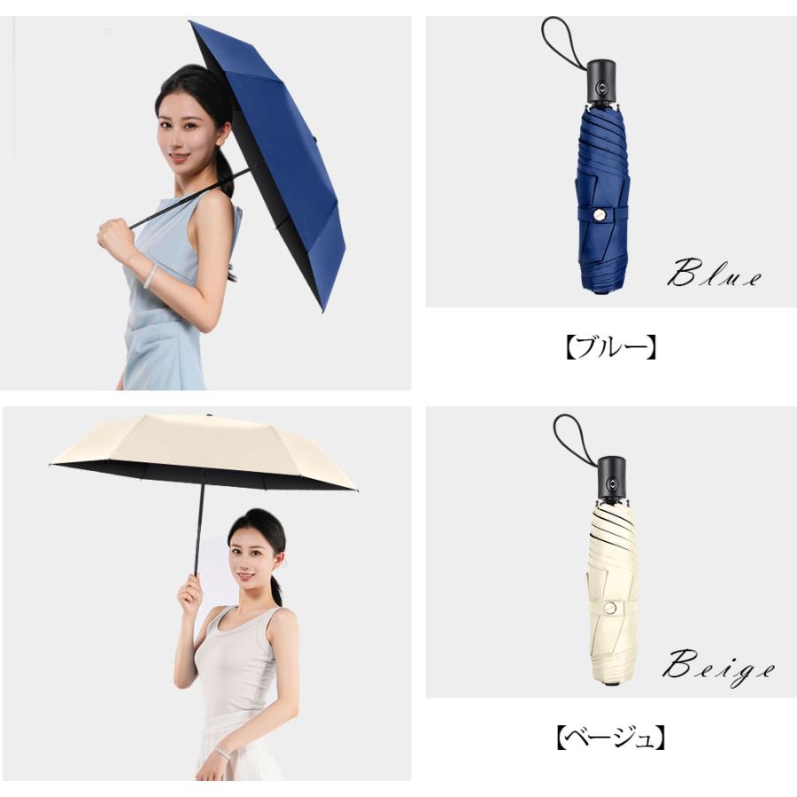 折りたたみ傘 軽量 日傘 傘 自動開閉 完全遮光 晴雨兼用 レディース メンズ 100%遮光 遮熱 UVカット ワンタッチ 撥水 コンパクト 通勤通学 男女兼用 6本骨 | ブランド登録なし | 15