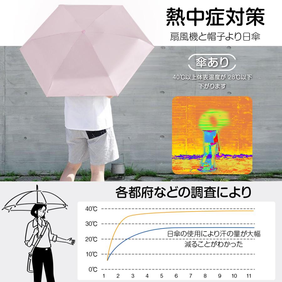 折りたたみ傘 軽量 日傘 傘 自動開閉 完全遮光 晴雨兼用 レディース メンズ 100%遮光 遮熱 UVカット ワンタッチ 撥水 コンパクト 通勤通学 男女兼用 6本骨 | ブランド登録なし | 13