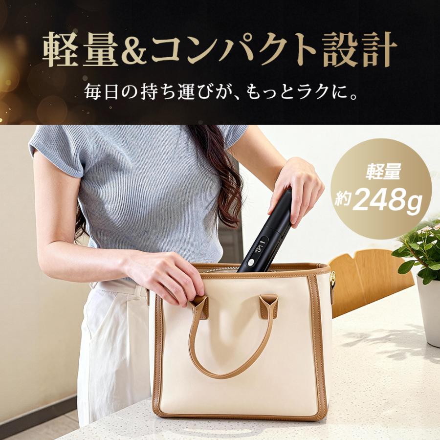 ヘアアイロン 充電式 ミニ ストレートアイロン コードレス 前髪 ストレート カール ヘアーアイロン 4段階温度 18mm ツヤ髪 持ち運び便利 収納ポーチ 爆買 旅行 | ブランド登録なし | 14