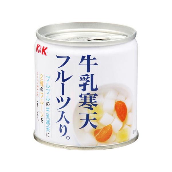 国分 K&K 牛乳寒天フルーツ入り 195g x12 メーカー直送 | K＆K