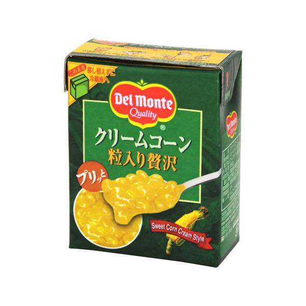 日本デルモンテ デルモンテ クリームコーン 粒入り贅沢 パック 380g ×6 メーカー直送 | ブランド登録なし
