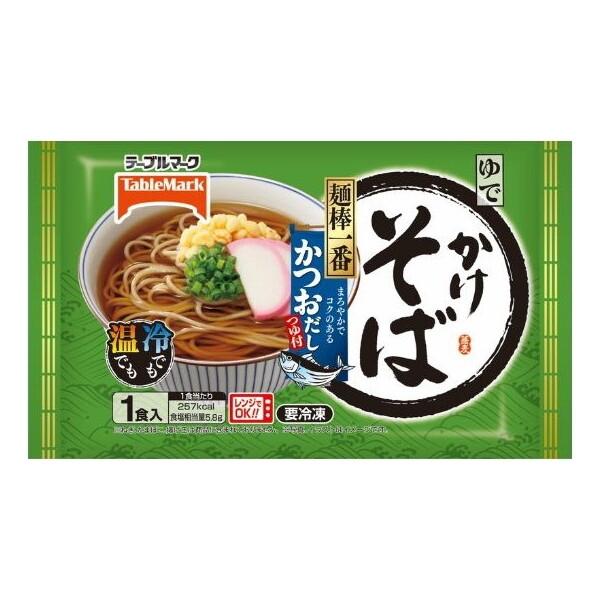 テーブルマーク 冷凍 麺棒一番 かけそば かつおだし 1食 x20 メーカー直送 | テーブルマーク
